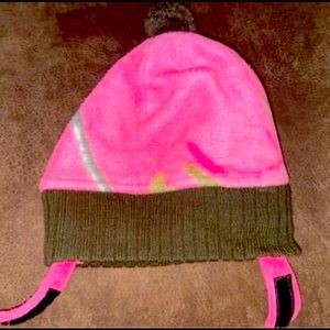 Girls REAL TREE Pink winter hat